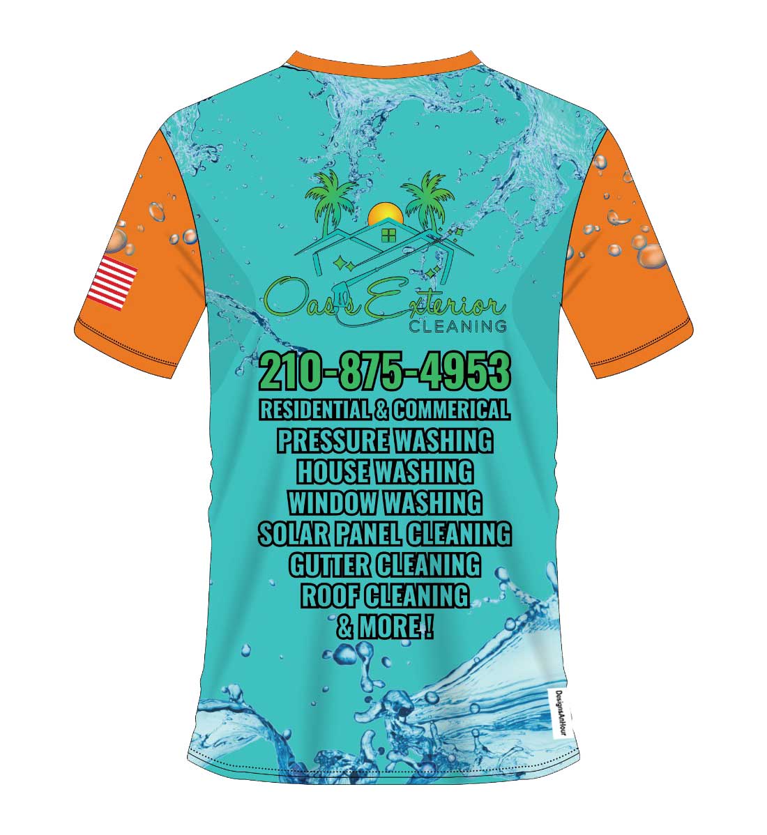 Custom Exterior Cleaning shirts