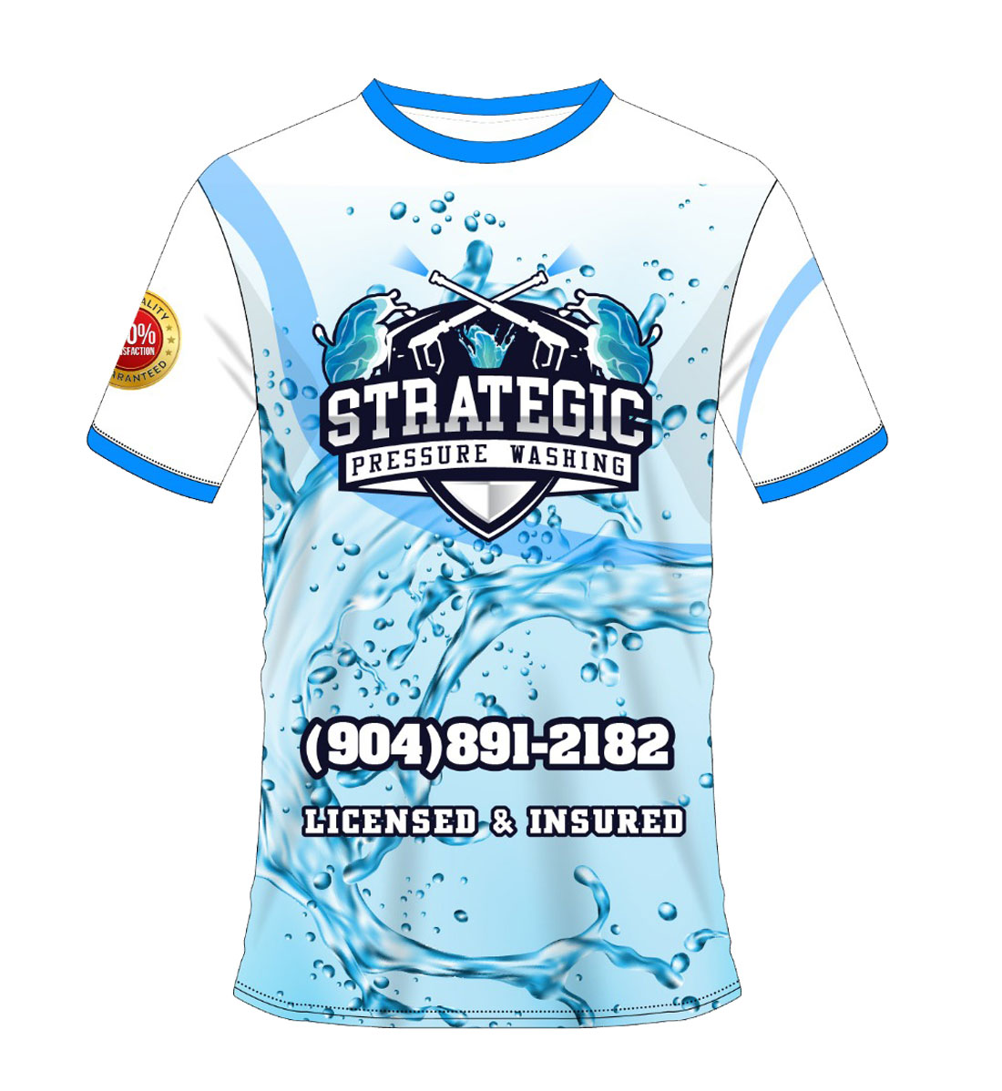 Polyester Chemical Resistant Fabric tshirts