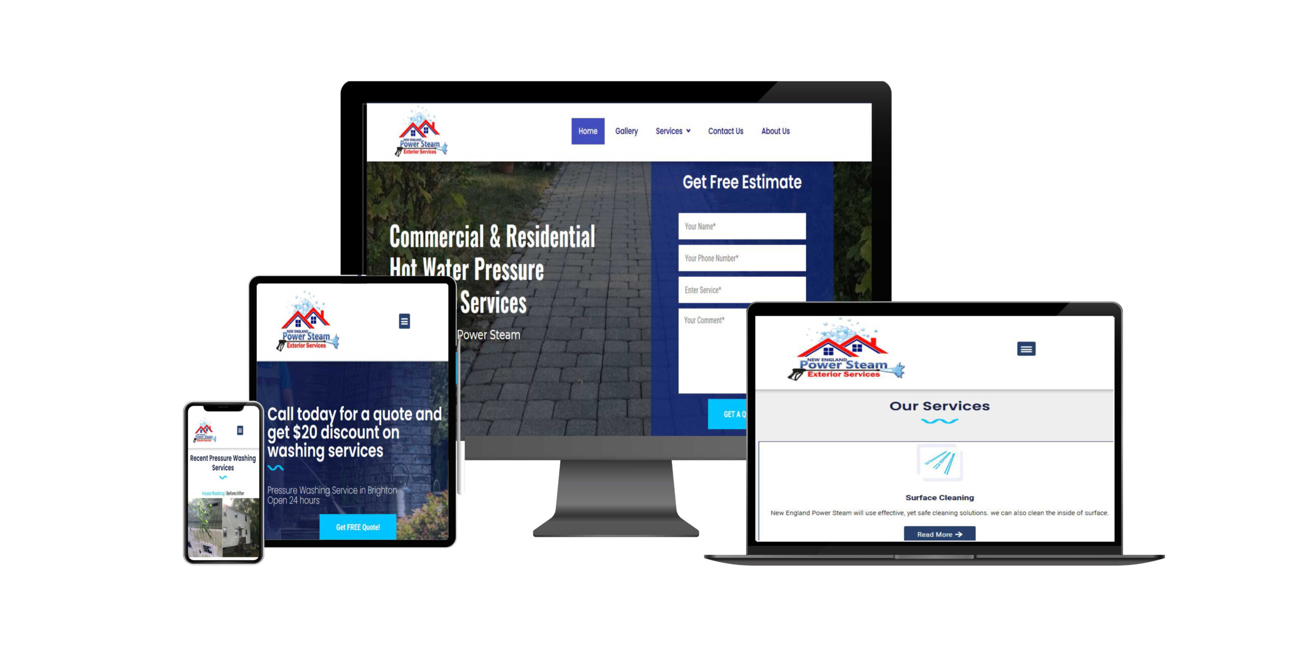 Pressure Washing Website designing
