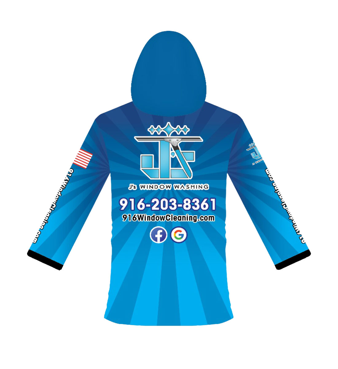 Pressure washing hoodie
