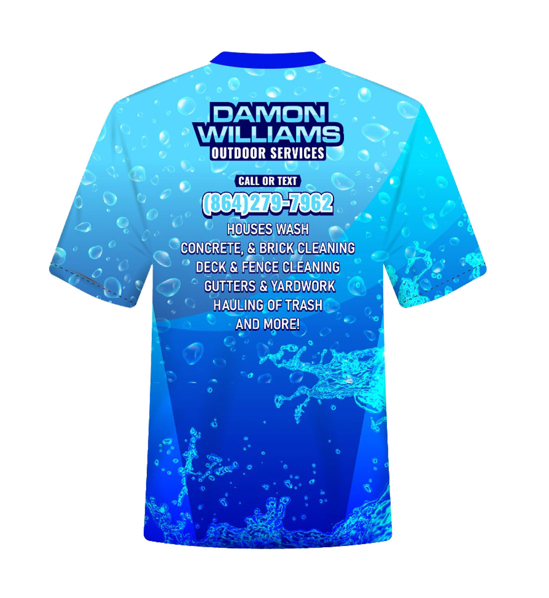 Pressure washing t-shirt design services