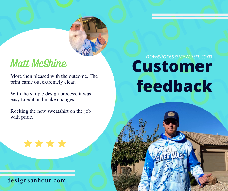 Sublimated pressure washing shirts