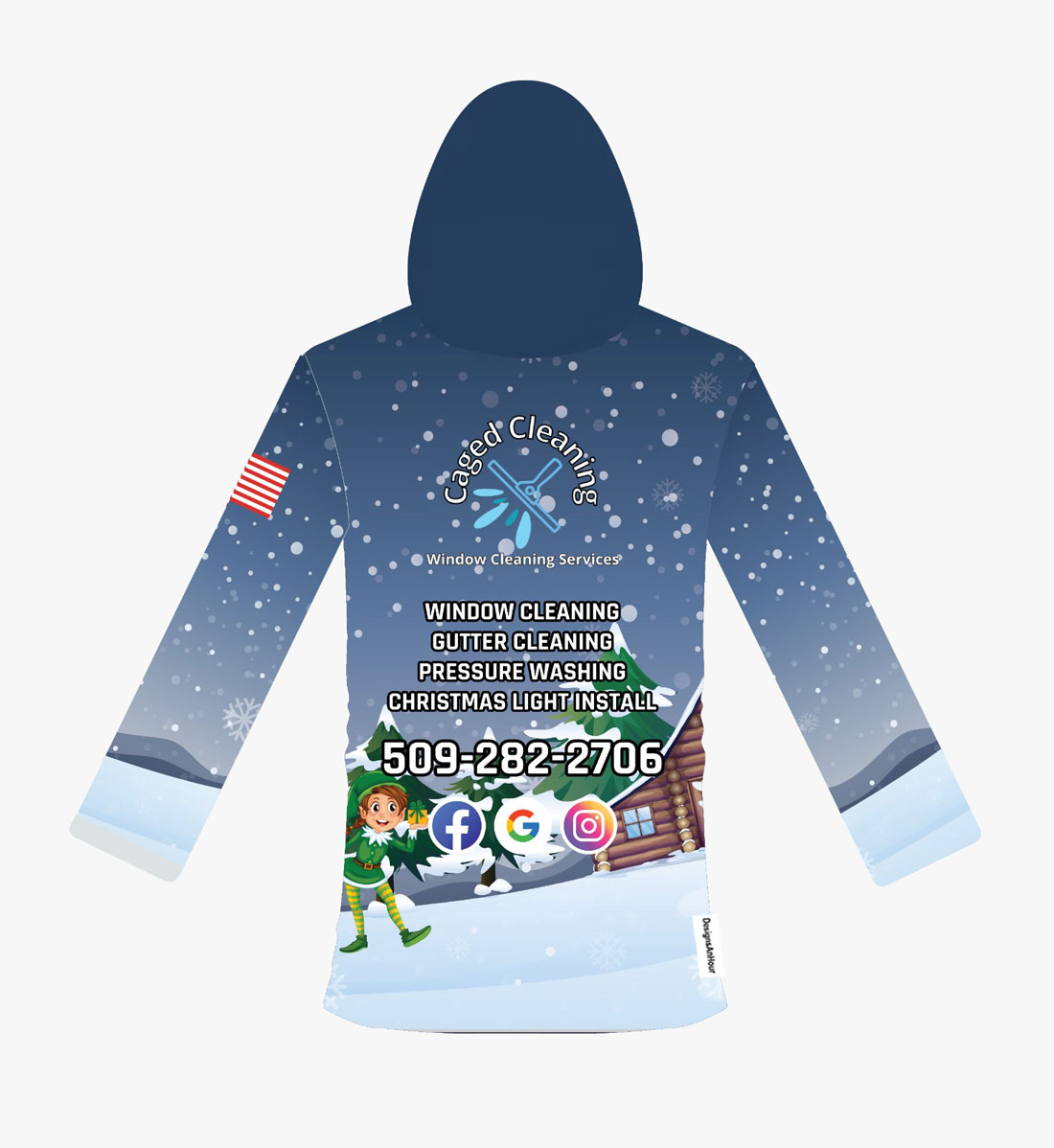 Window Cleaning Christmas Hoodie