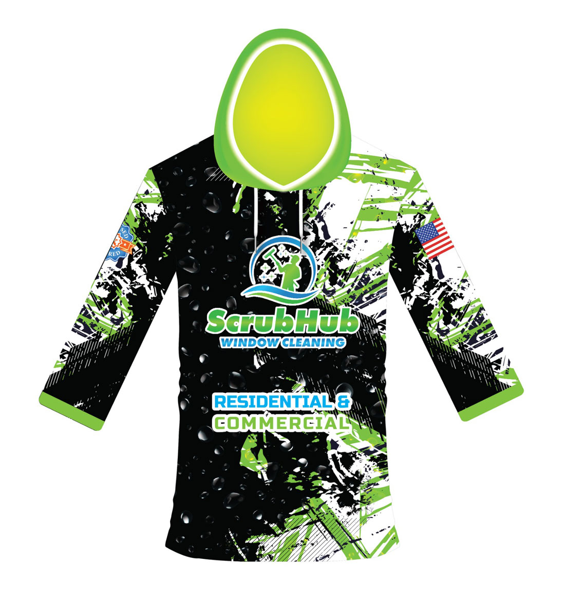 Window Cleaning Hoodie Design