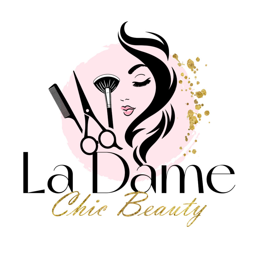 beauty hairstyle logo design