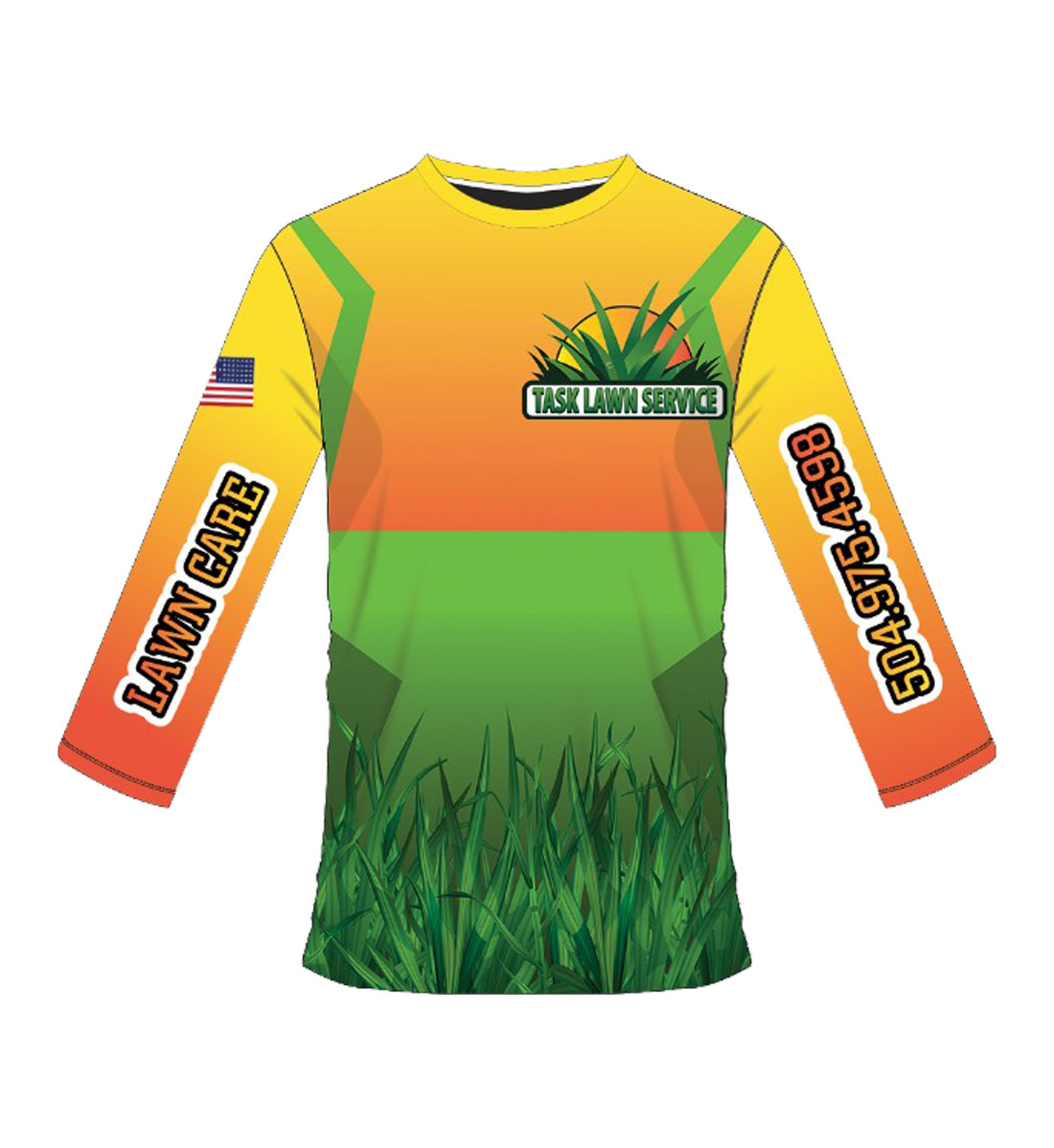 lawn care sublimation shirt