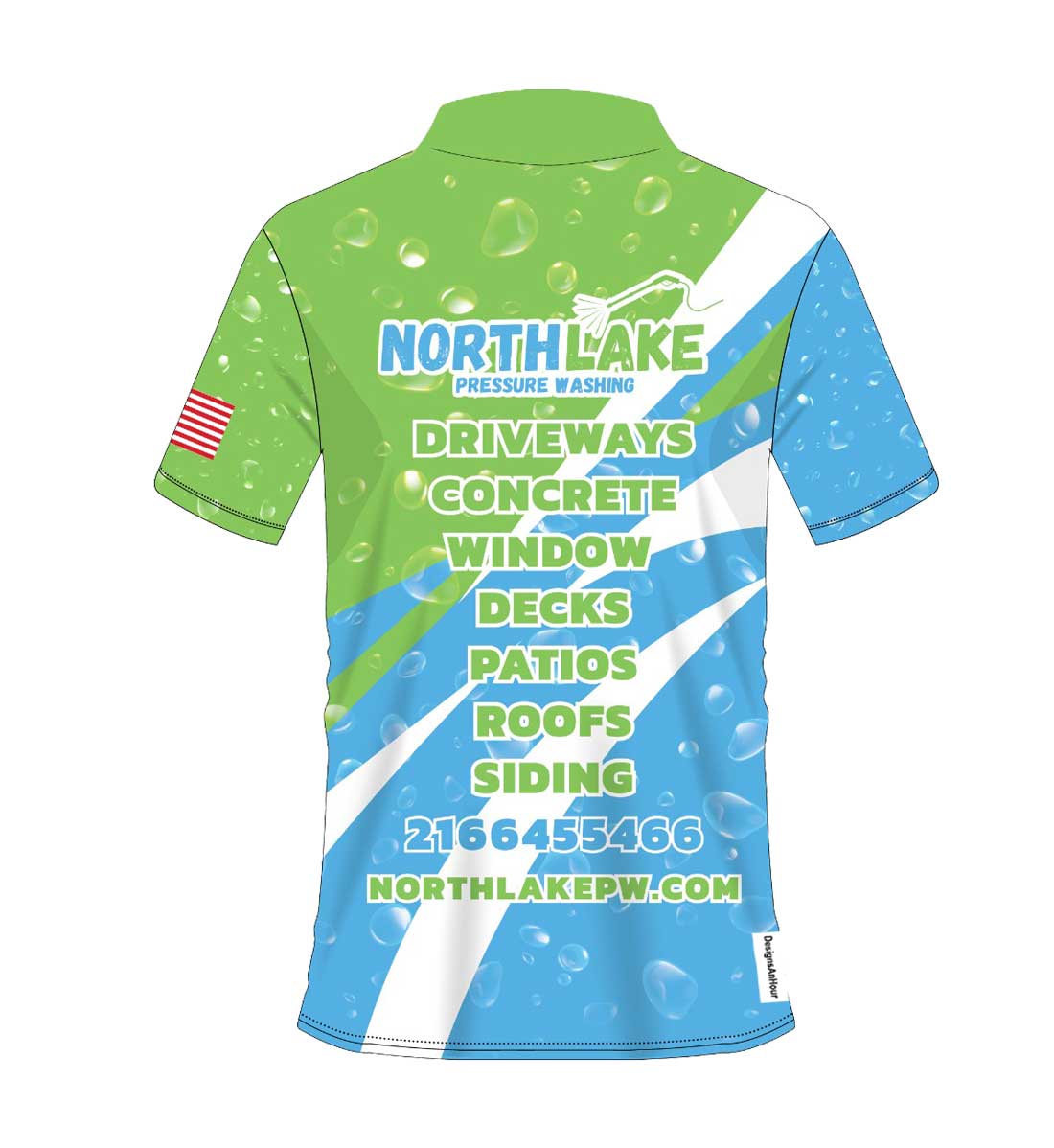 pressure wash polo tshirt design