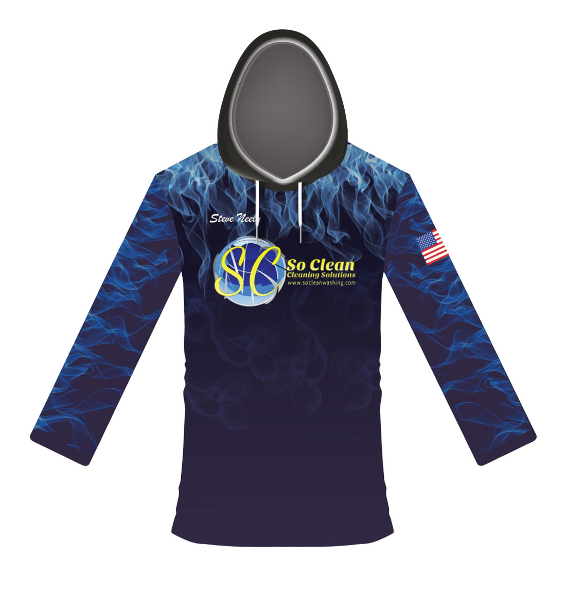 pressure wash sublimated hoodies