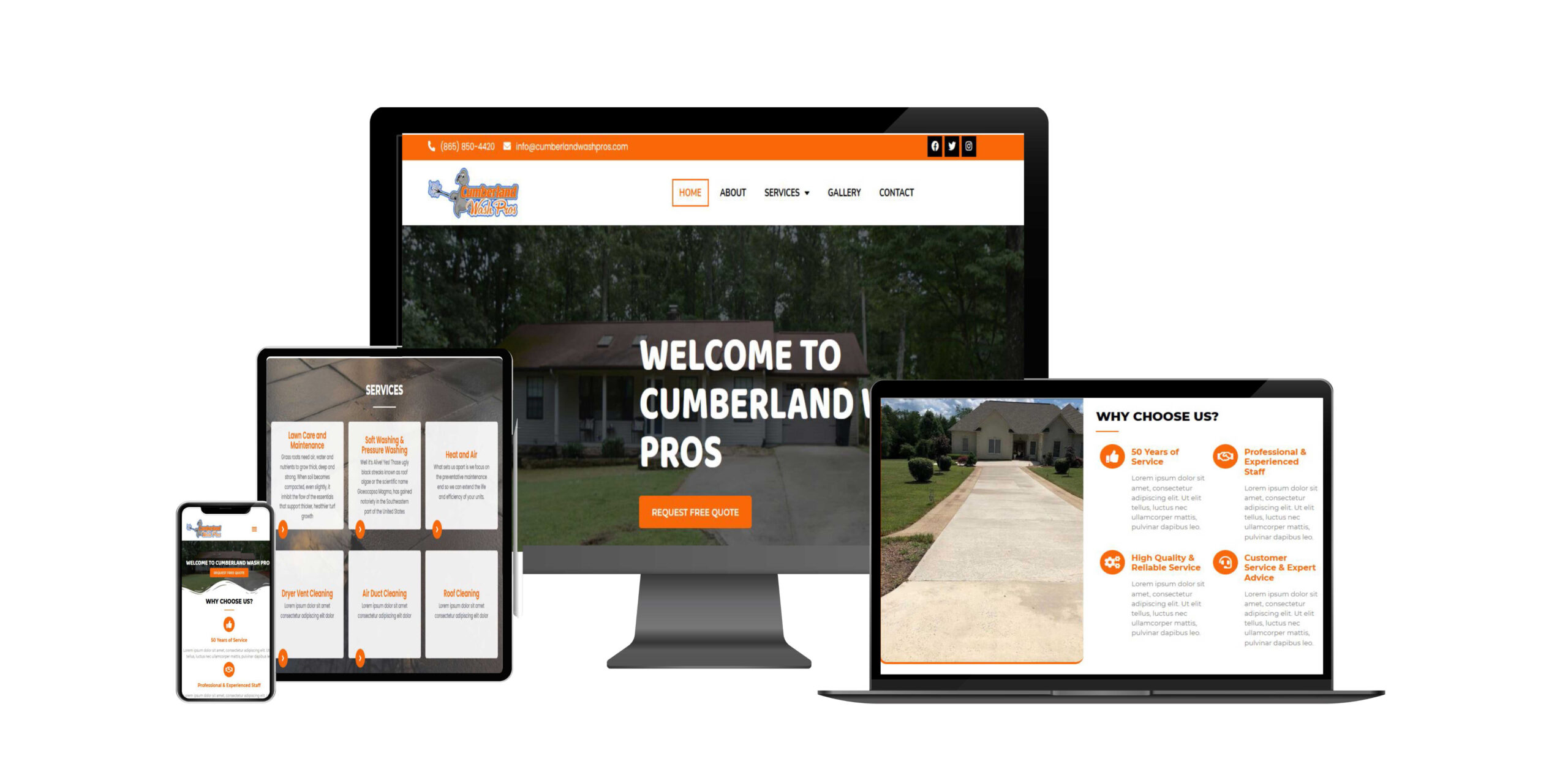 pressure washing website service