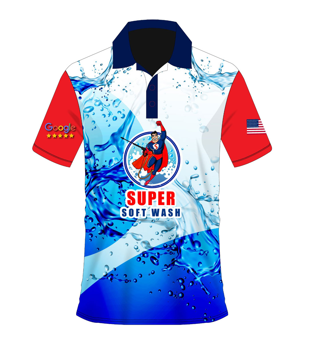 soft wash polo shirts