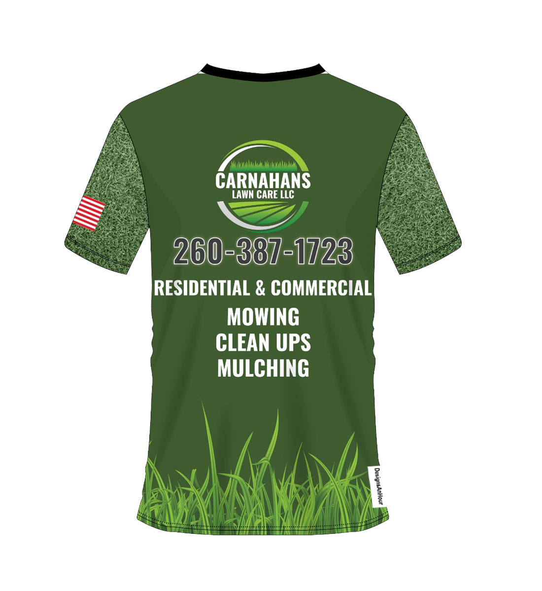 sublimation lawn care tshirt